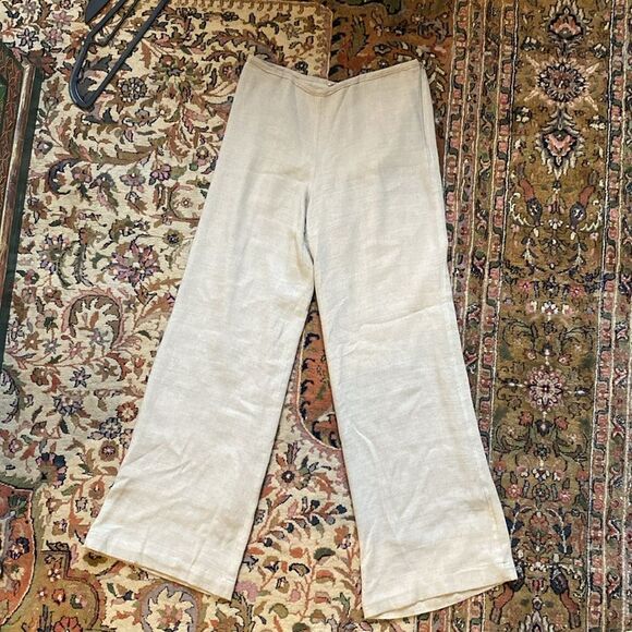 Isabel Riera Pants - Vintage Italian Isabel Riera Linen Pants(modern 4/6 sized 8)